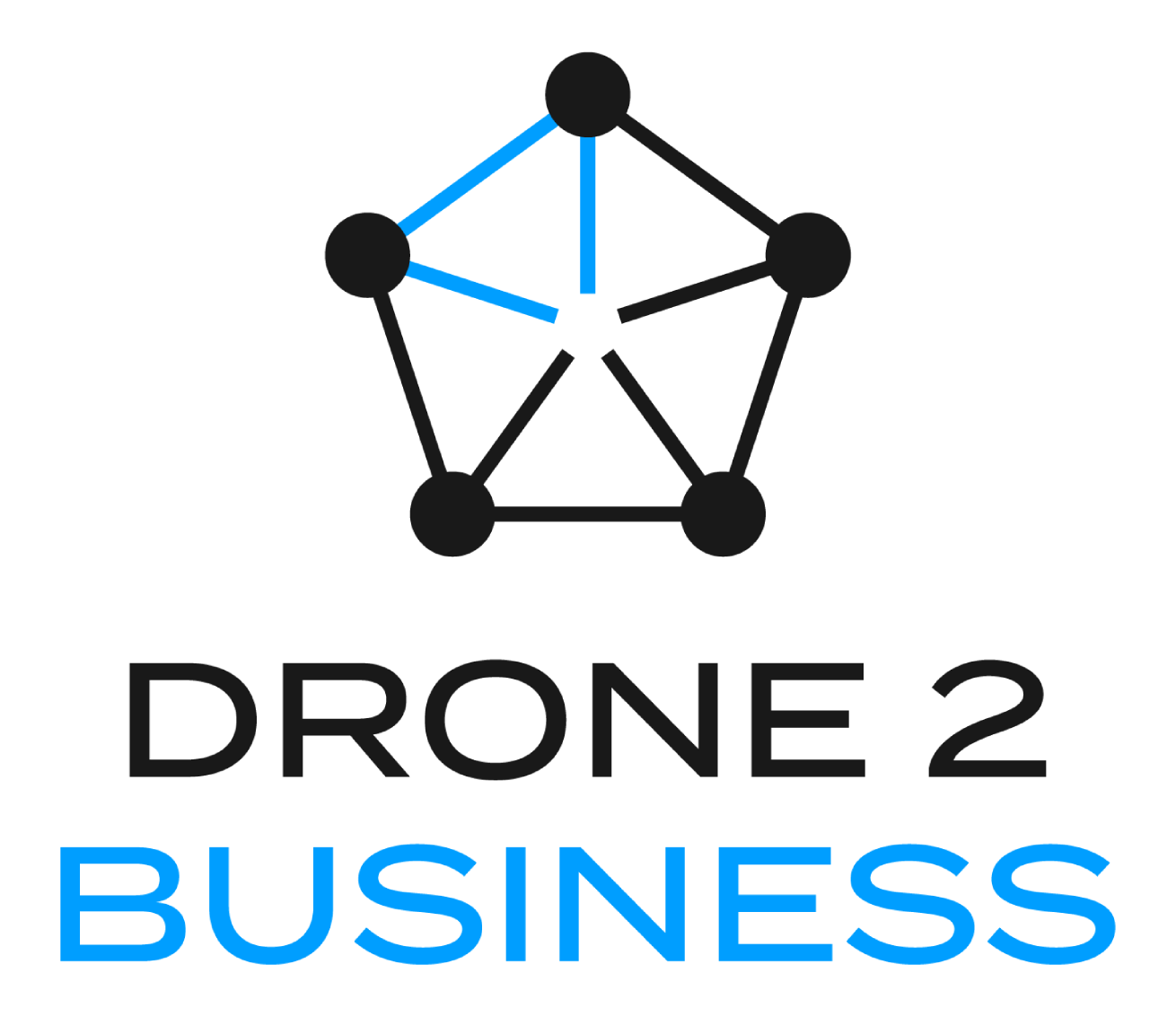 Geometric logo with "Drone 2 Business" text.