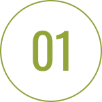 Number 01 in a green circle.
