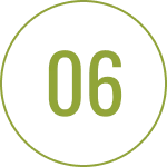 Green number 06 inside a black circle.
